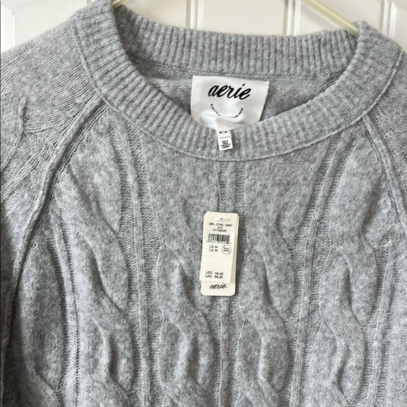 Gray Aerie Cable Knit Sweater - Picture 3 of 3